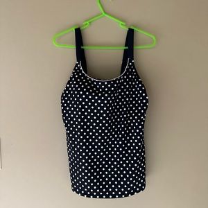 Women’s Lands End Tankini Bathing Suit Top Size 12